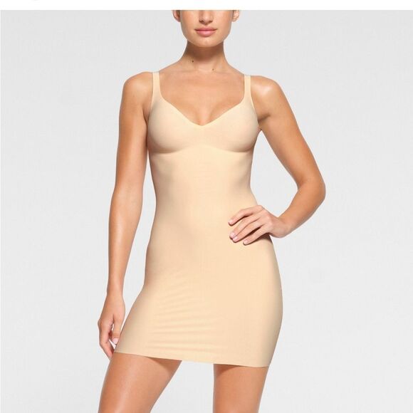 NEW w/tags SKIMS Nude Shapewear Slip Dress XL - Picture 3 of 4